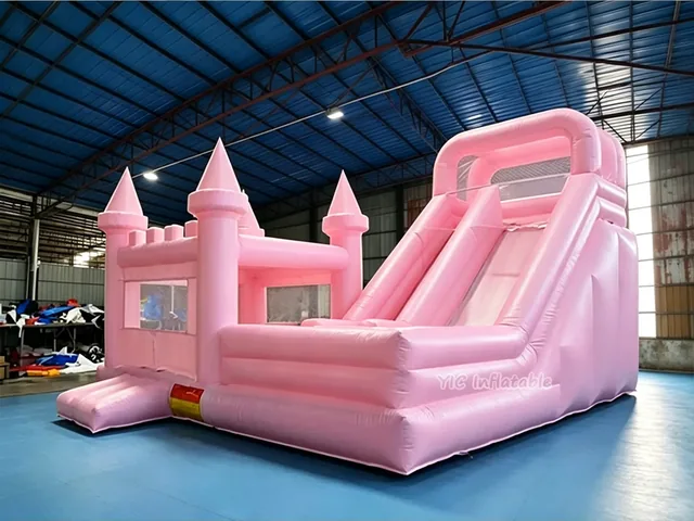 Pink Castle Combo Bounce House product image
