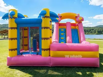Flamingo Inflatable Bounce House with Pool product image