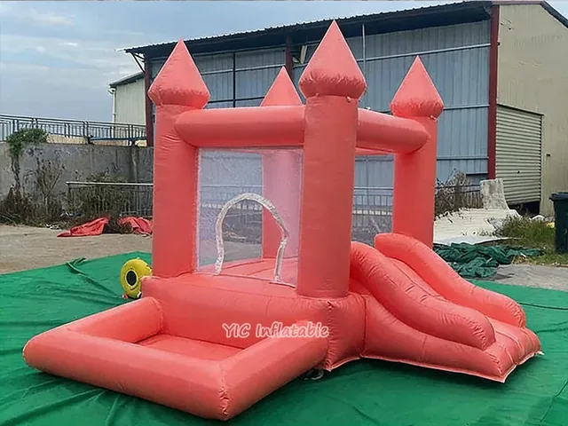 Pink Bounce Castle Slide Combo product image