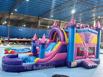 Commercial Princess Bouncy Castle side view