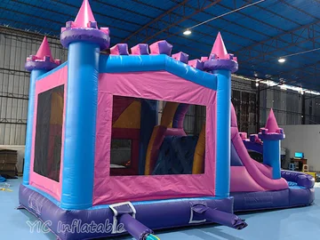Commercial Princess Bouncy Castle play layout
