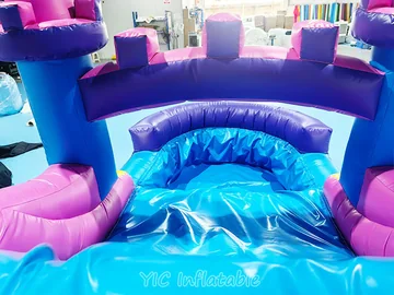 Commercial Princess Bouncy Castle commercial attraction view