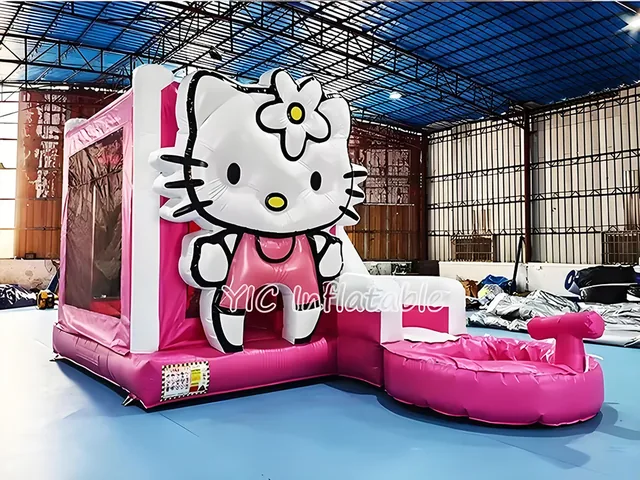 Pink Bounce Castle Slide Combo product image