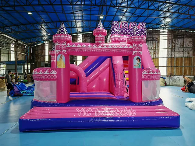 Pink Bounce Castle with Slide product image