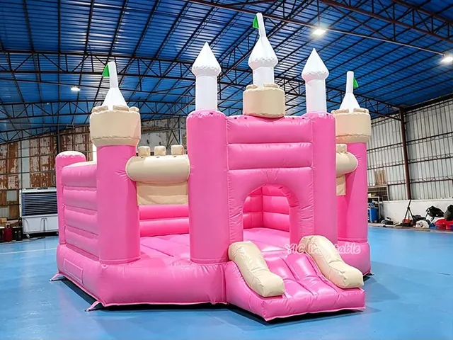 Pink Bounce Castle with Slide product image
