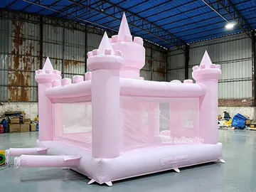 Pink Princess Bounce House detail view