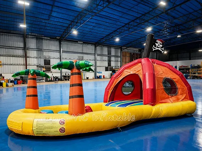 Pirate Bounce House Combo side view
