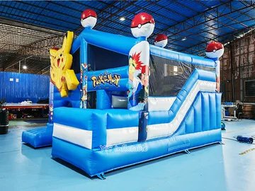 Pokemon Bounce House with Slide play layout