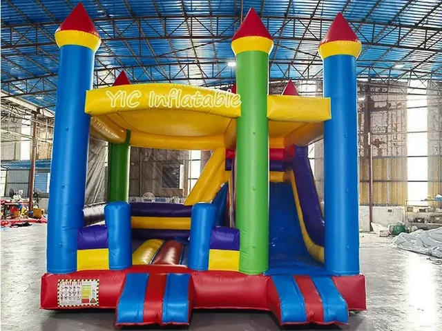 Primary Color Triple-Slide Castle product image