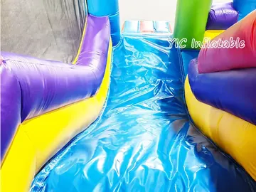 Primary Color Bounce House commercial attraction view