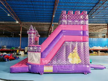 Princess Castle Combo Bounce House side view