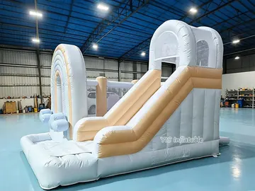Jump and Play Rainbow Bounce House play layout