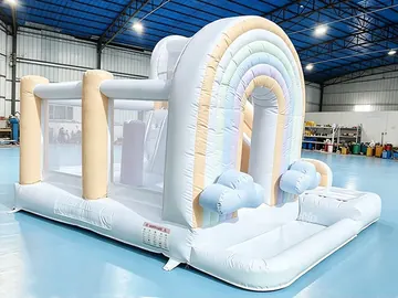 Jump and Play Rainbow Bounce House detail view