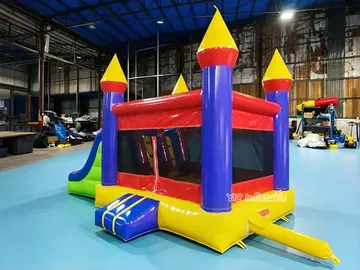 Dual Slide Combo Bounce House play layout