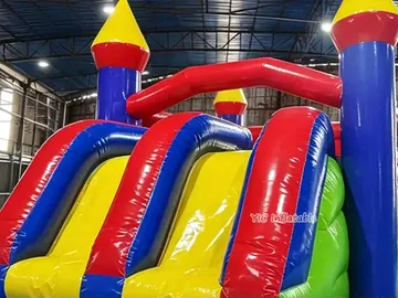 Dual Slide Combo Bounce House commercial attraction view