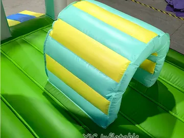 Rainbow Castle Combo Bounce House commercial attraction view