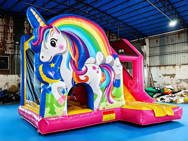 Rainbow Unicorn Inflatable Castle product image
