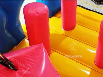 Unicorn Rainbow Bounce House commercial attraction view