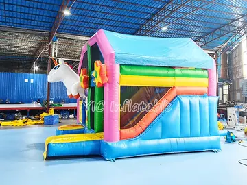 Unicorn Bounce House Slide Combo for Sale detail view