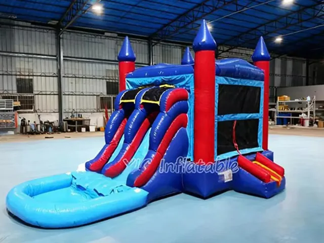 Rainbow Unicorn Bounce House Slide Combo product image