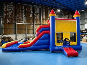 Blue Red Yellow Bounce House play layout