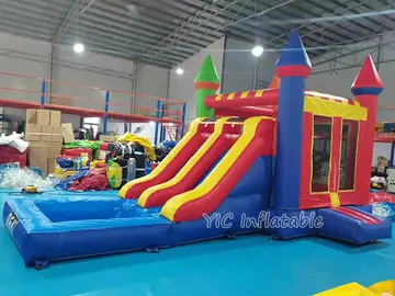 Bounce House Water Slide Combo for Rental side view