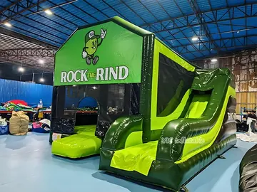 custom inflatable bounce-and-slide attraction detail view