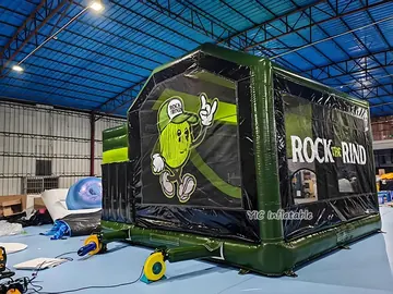custom inflatable bounce-and-slide attraction detail view