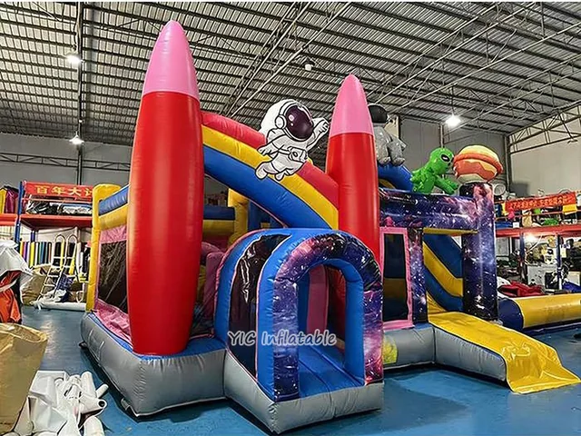 Space Theme Bounce House with Slide product image