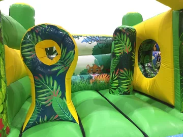 Safari Combo Bounce House commercial attraction view