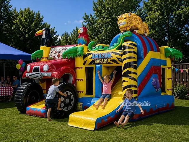 Safari Truck Bouncy Castle product image