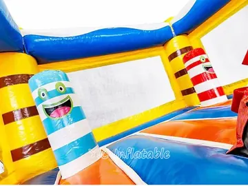 Inflatable Hippo Bouncer detail view