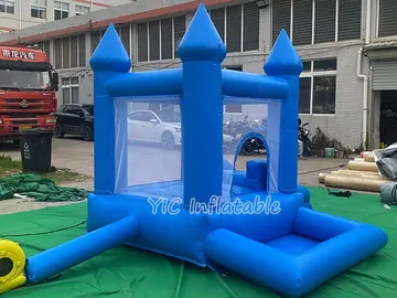 Small Bounce House with Slide and Ball Pit detail view