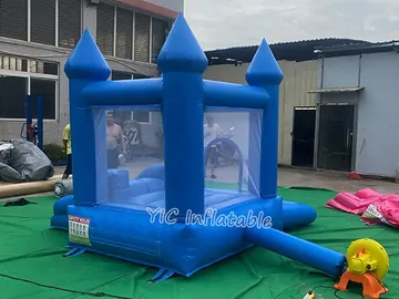 Small Bounce House with Slide and Ball Pit commercial attraction view