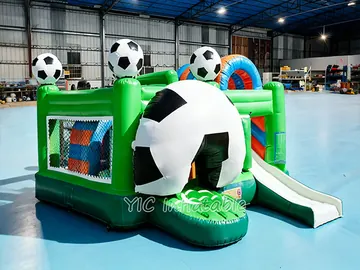 Soccer Bounce House for Rental Businesses front view