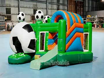 Soccer Bounce House for Rental Businesses side view