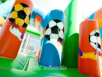 Soccer Bounce House for Rental Businesses play layout