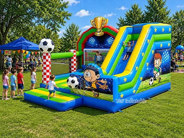 Soccer Bounce House with Slide for Rental product image