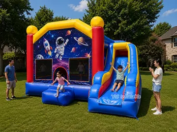 Outer Space Themed Bounce House front view
