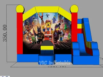Outer Space Themed Bounce House detail view