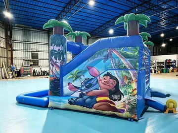 Moana Themed Bounce House play layout