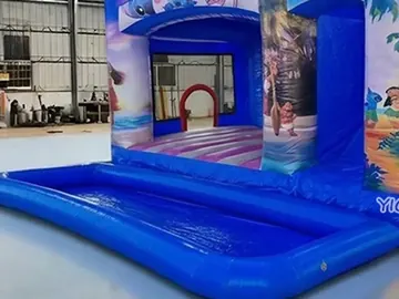 Moana Themed Bounce House commercial attraction view