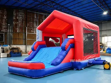 custom inflatable bounce-and-slide attraction detail view