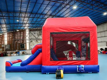 custom inflatable bounce-and-slide attraction detail view