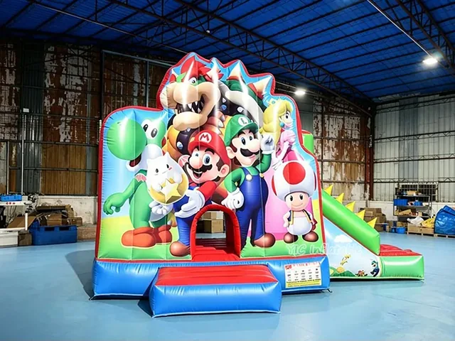 Super Mario Bounce House with Slide product image