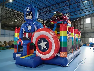 Captain America Bounce House front view