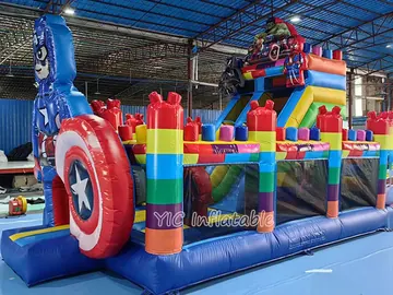 Captain America Bounce House detail view