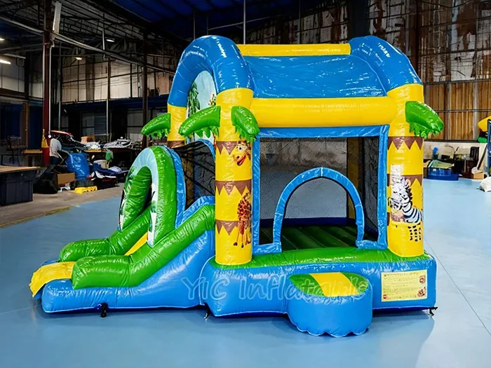 Jungle Slide Bounce House side view