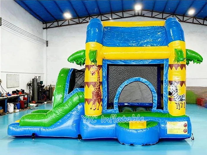 Jungle Slide Bounce House play layout