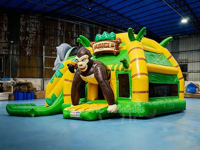 Elephant Bounce House with Slide play layout